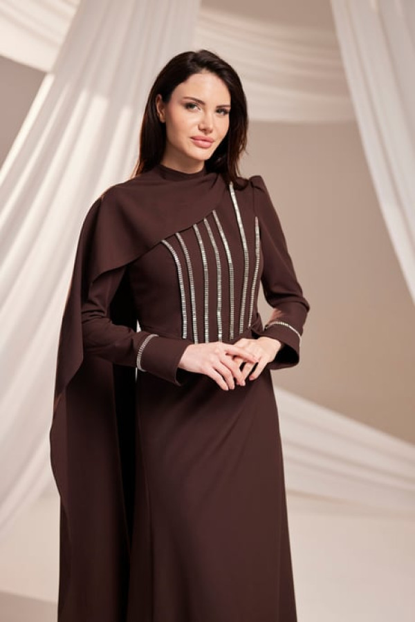 Elara Abiye Kahverengi