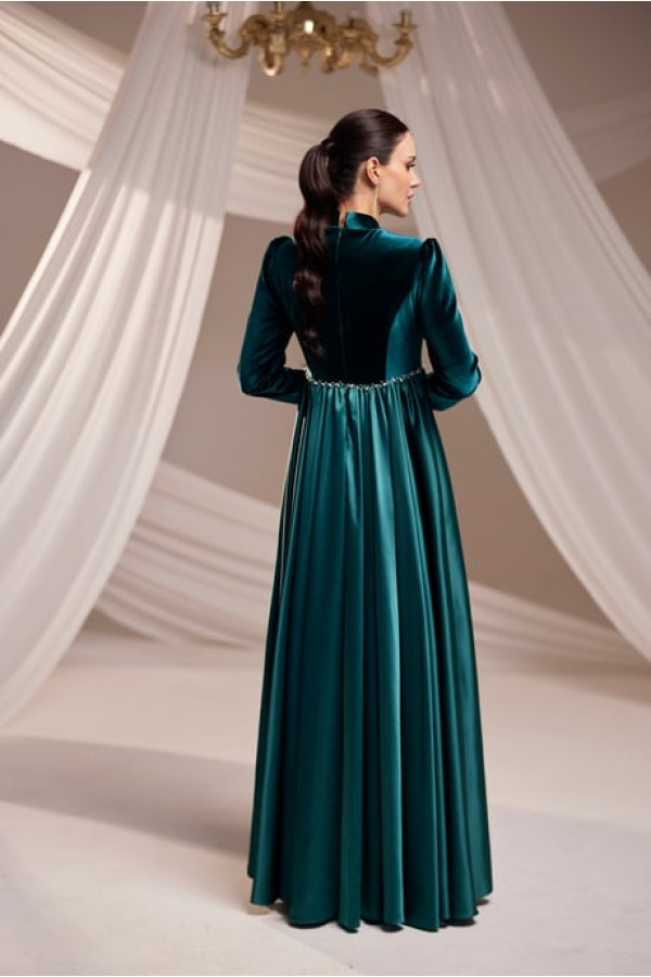 Kadife Abiye-Zümrüt