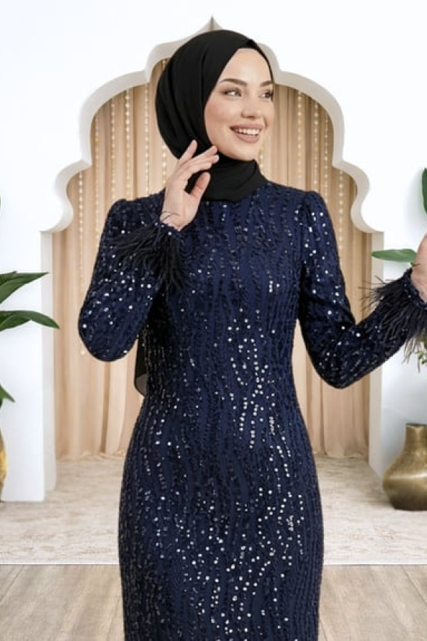 Eslem Abiye lacivert