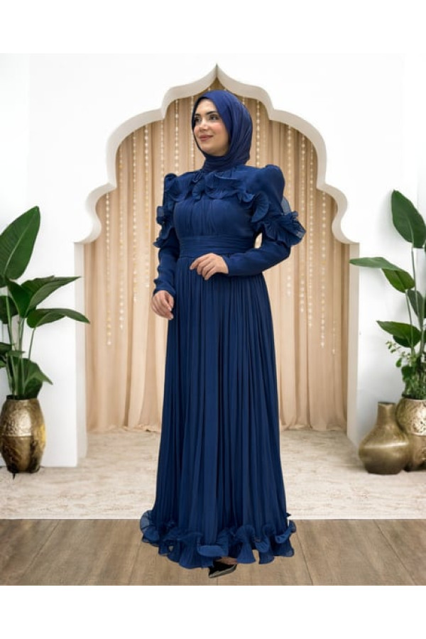 Yeliz Abiye Lacivert