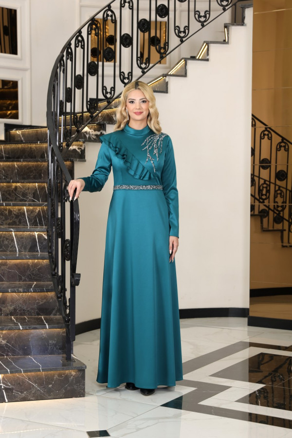 Ada Saten Abiye Yeşil