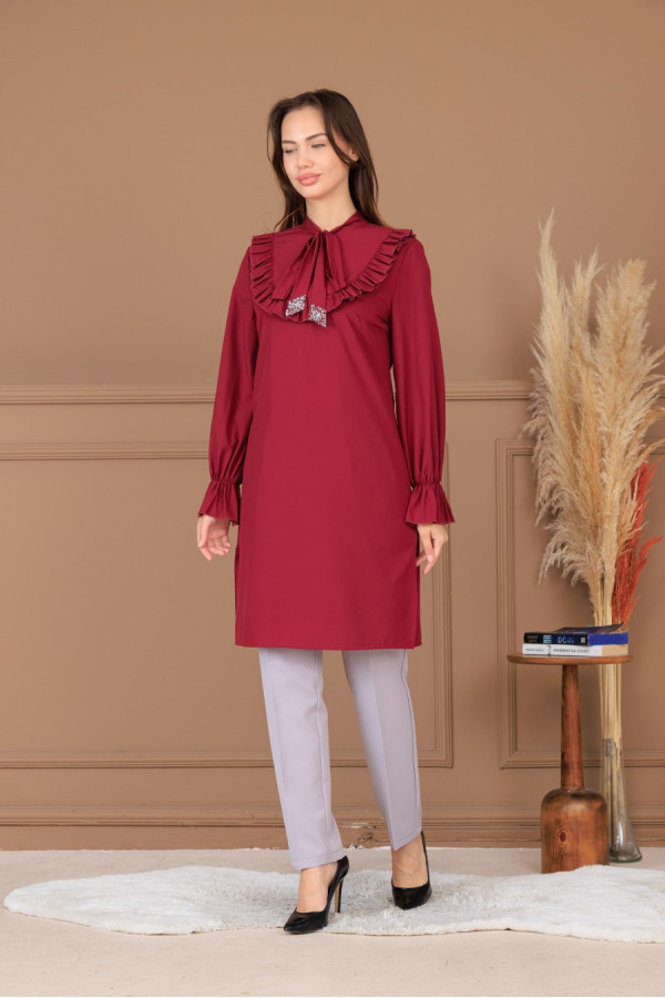 Asel İkili Takım Bordo 