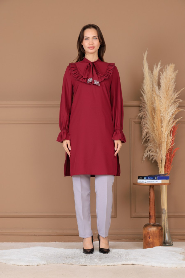 Asel İkili Takım Bordo 