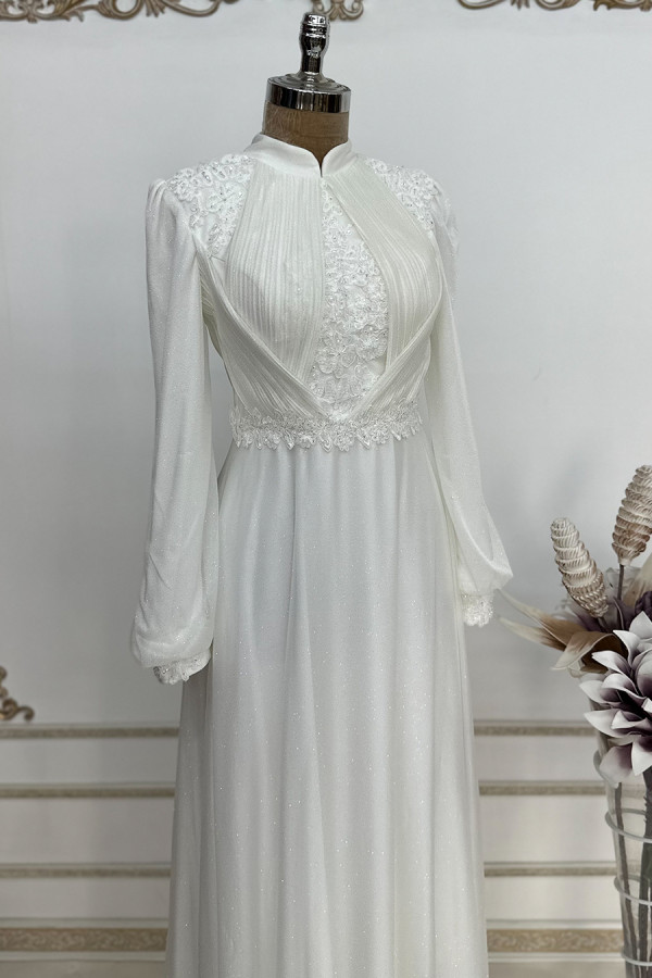 Beyza Dress - Ecru