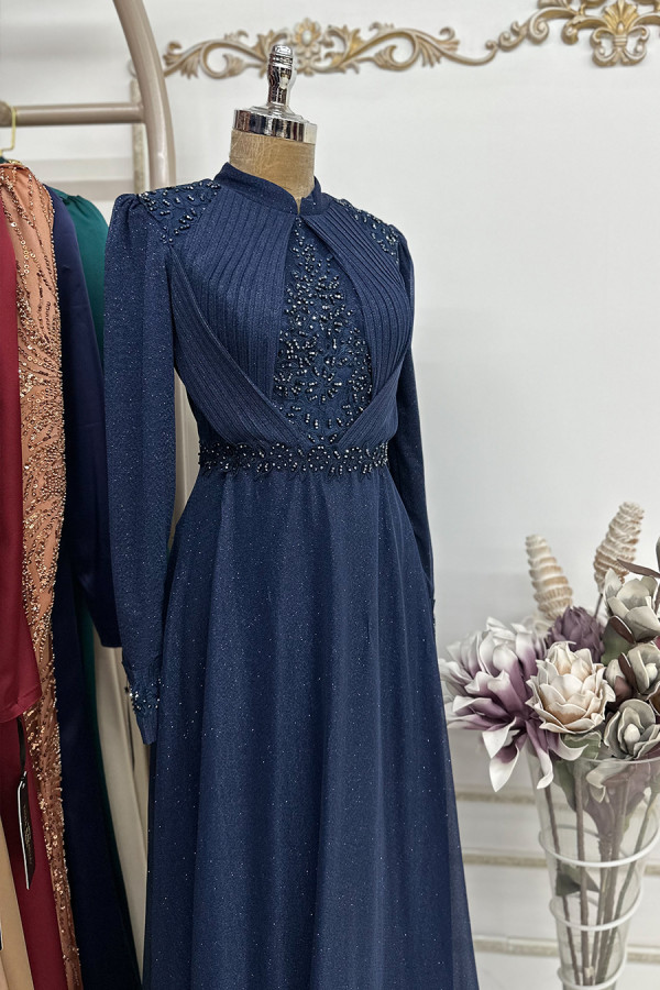 Beyza Dress - Dark Blue