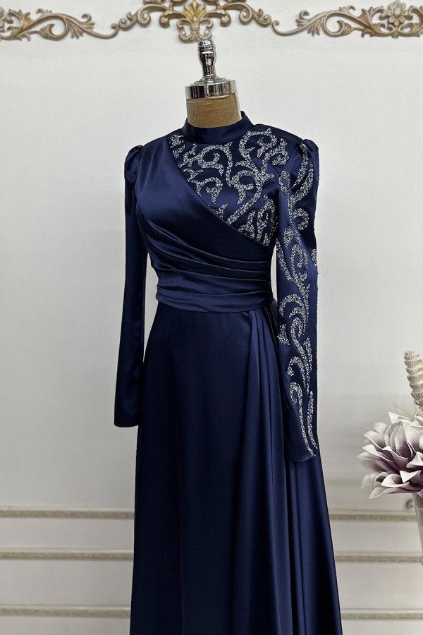 Nilufer Dress - Dark Blue