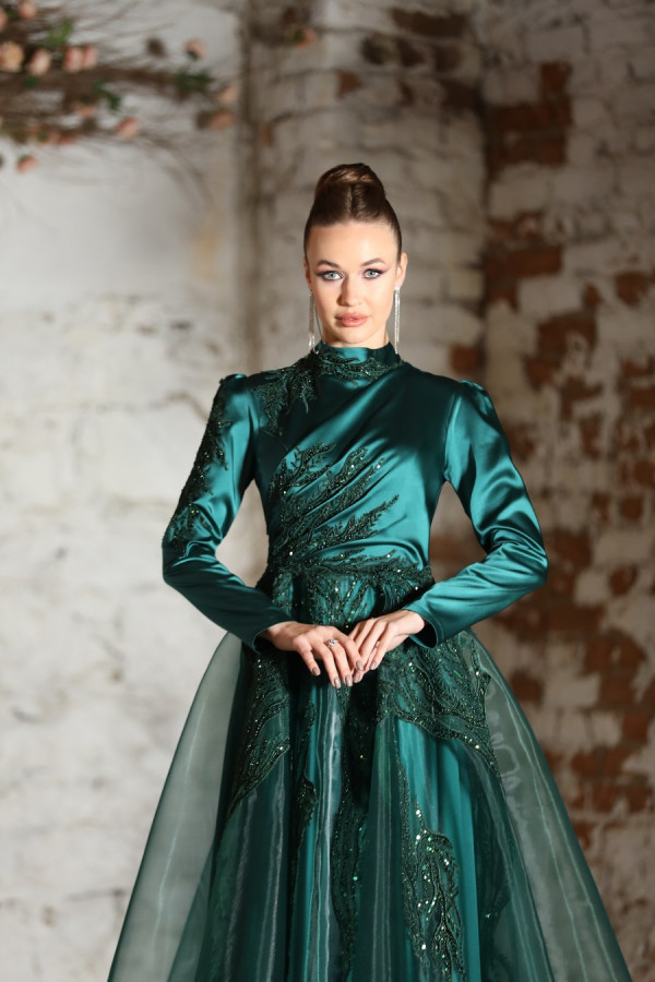 Gozde Evening Dress - Emerald