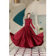 Ezgi Evening Dress - Claret Red