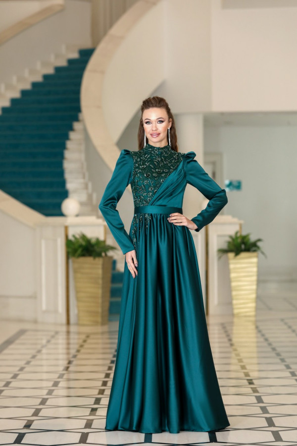 Ezgi Evening Dress - Emerald