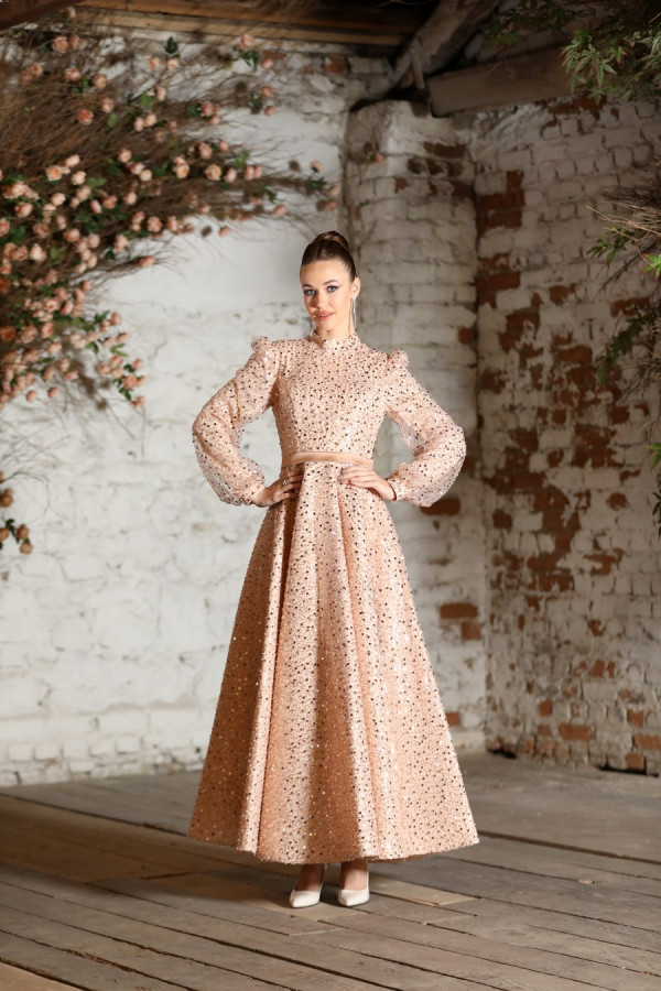 Gelincik Evening Dress - Copper