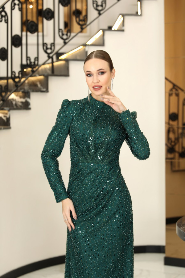 Lady Evening Dress - Emerald