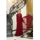Sude Evening Dress - Claret Red Sude Evening Dress - Claret Red