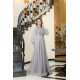 Sude Evening Dress - Grey Sude Evening Dress - Grey