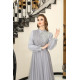 Sude Evening Dress - Grey Sude Evening Dress - Grey