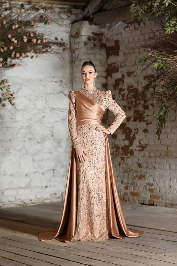 Sinem Evening Dress - Copper