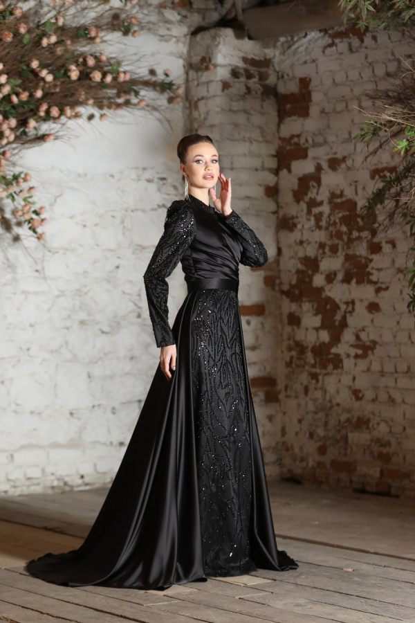 Sinem Evening Dress - Black Sinem Evening Dress - Black