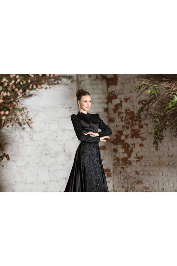 Sinem Evening Dress - Black Sinem Evening Dress - Black