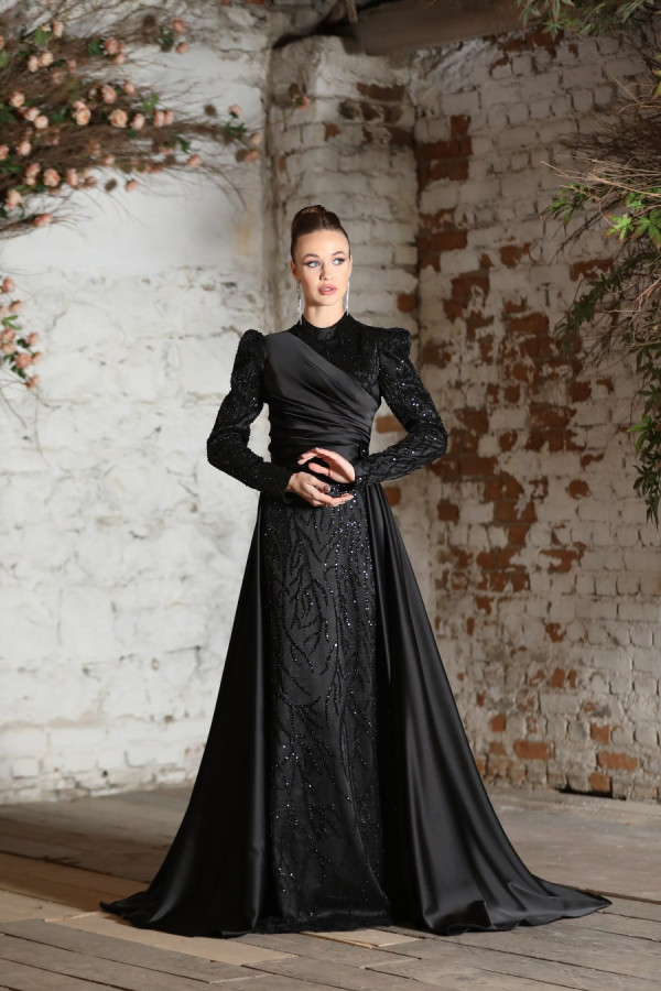 Sinem Evening Dress - Black