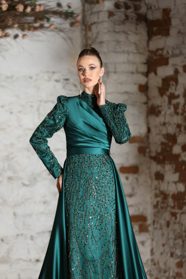 Sinem Evening Dress - Emerald Sinem Evening Dress - Emerald