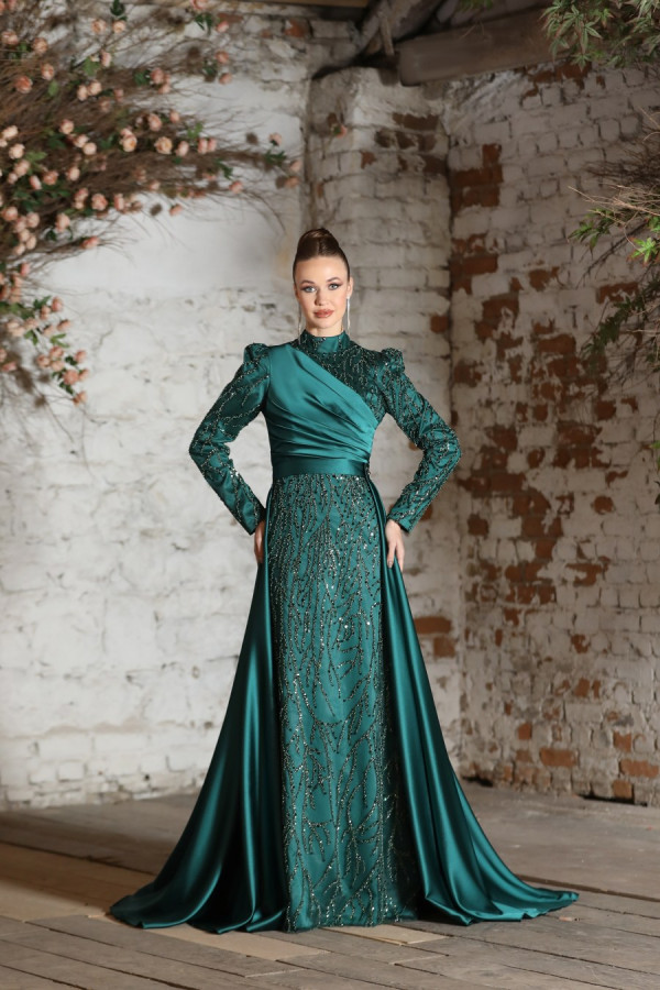 Sinem Evening Dress - Emerald Sinem Evening Dress - Emerald