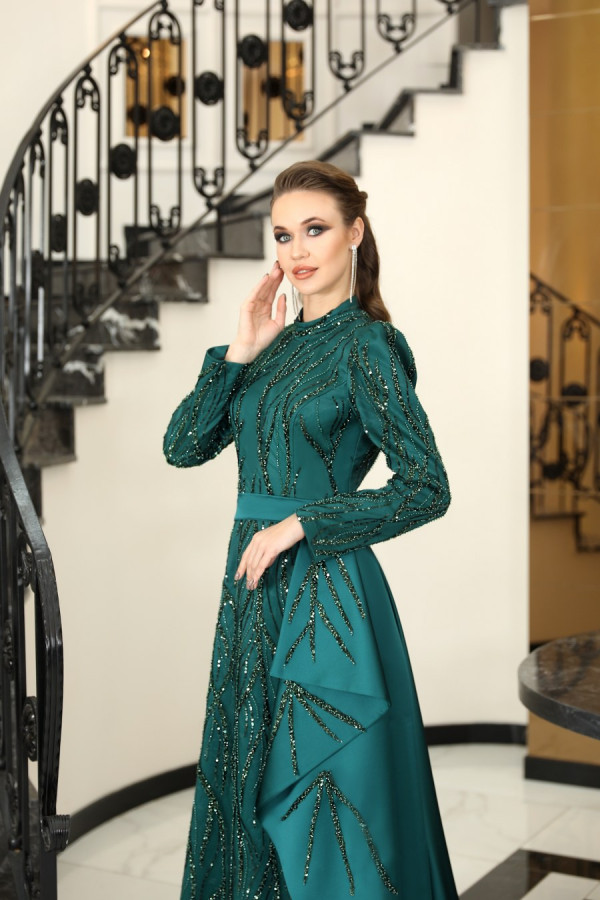 Sahra Evening Dress - Emerald