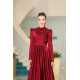 Gaye Evening Dress - Claret Red