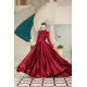 Gaye Evening Dress - Claret Red