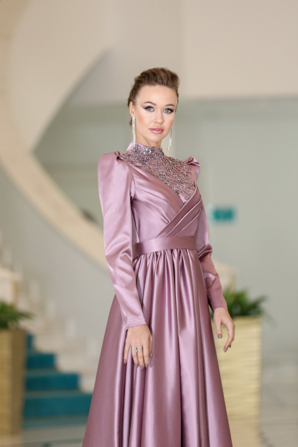 Gaye Evening Dress - Lilac