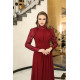 Elif Evening Dress - Claret Red