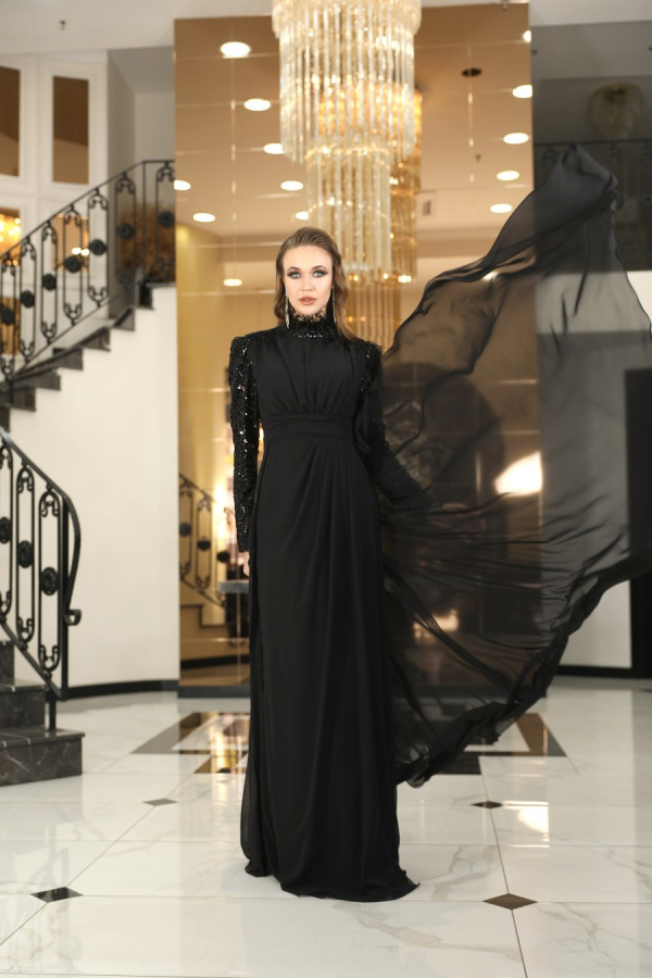 Elif Evening Dress - Black
