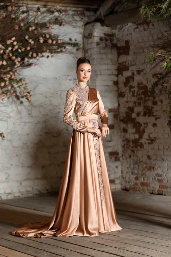 Mahidevran Evening Dress - Gold
