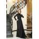 Alya Evening Dress - Black