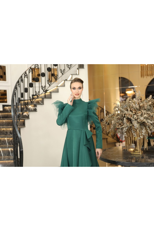 Talya Evening Dress - Emerald