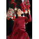 Yesim Evening Dress - Claret Red