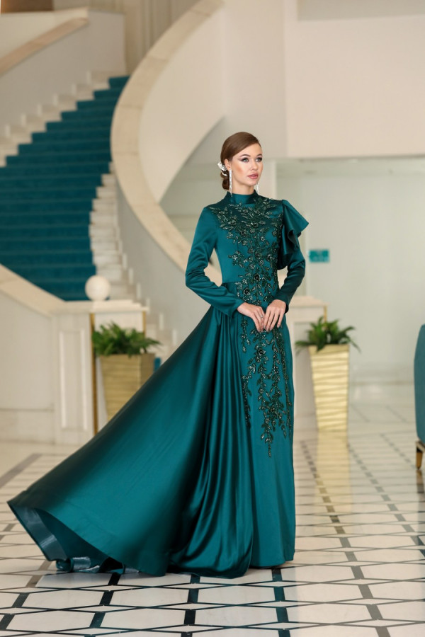 Bade Evening Dress - Emerald