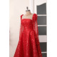 Diamond Evening Dress - Red