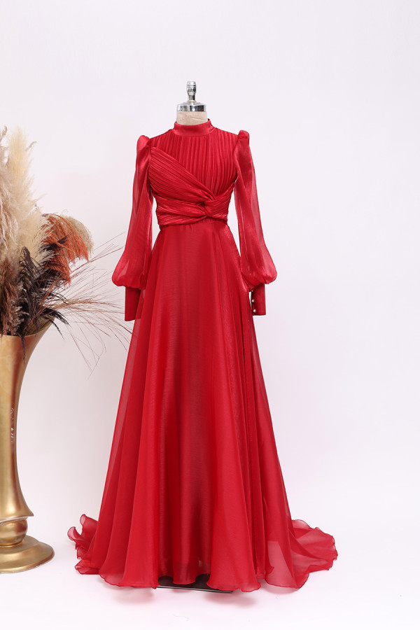 Naz Abiye - Kırmızı Naz Abiye - Kırmızı