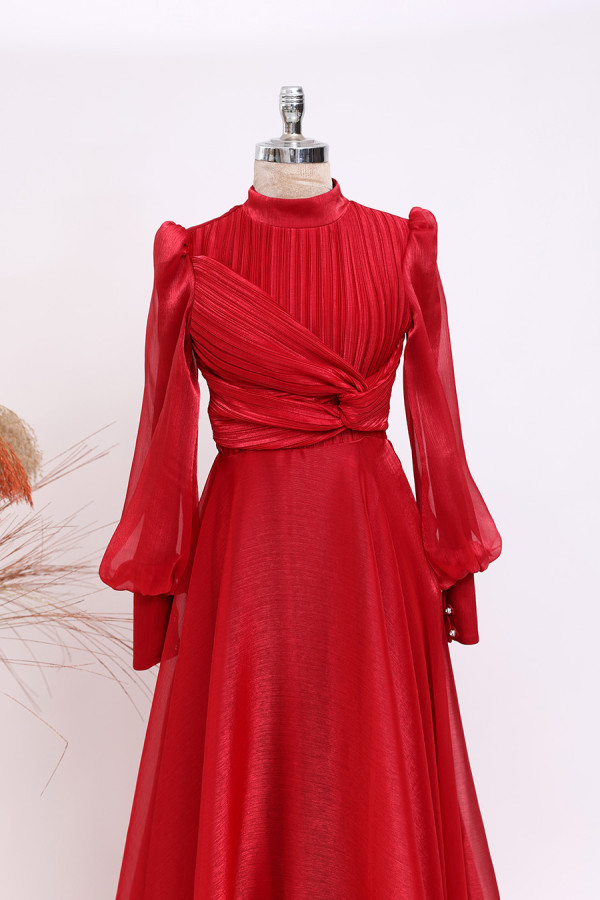 Naz Abiye - Kırmızı Naz Abiye - Kırmızı