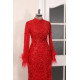 Veronica Evening Dress - Red