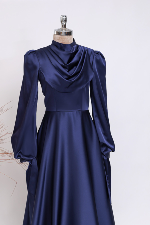 Zehra Tesettür Abiye - Lacivert Zehra Tesettür Abiye - Lacivert