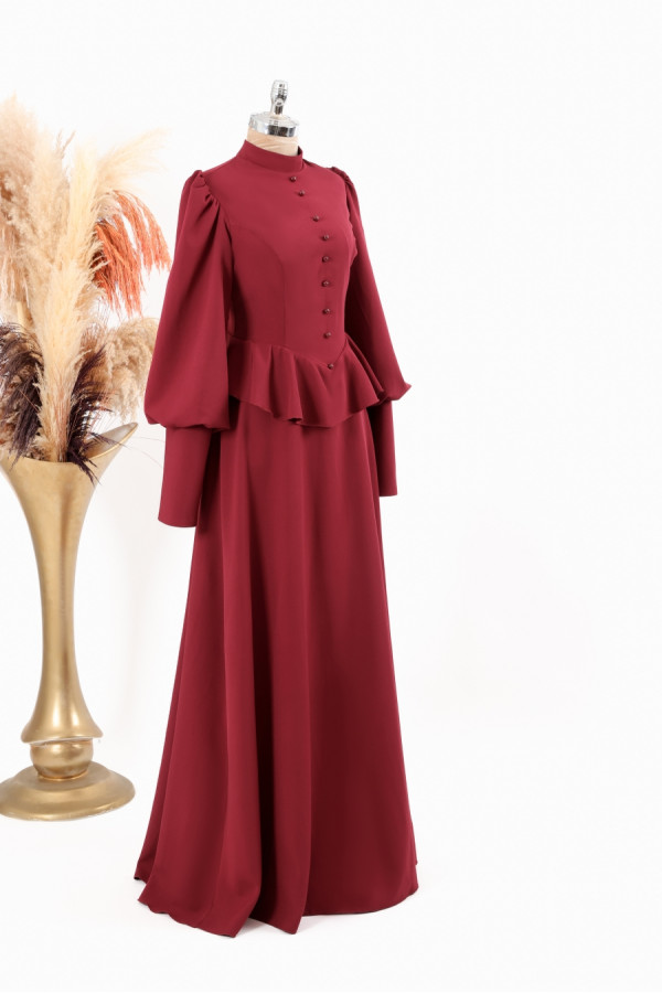 Nevcihan Abiye - Bordo Nevcihan Abiye - Bordo