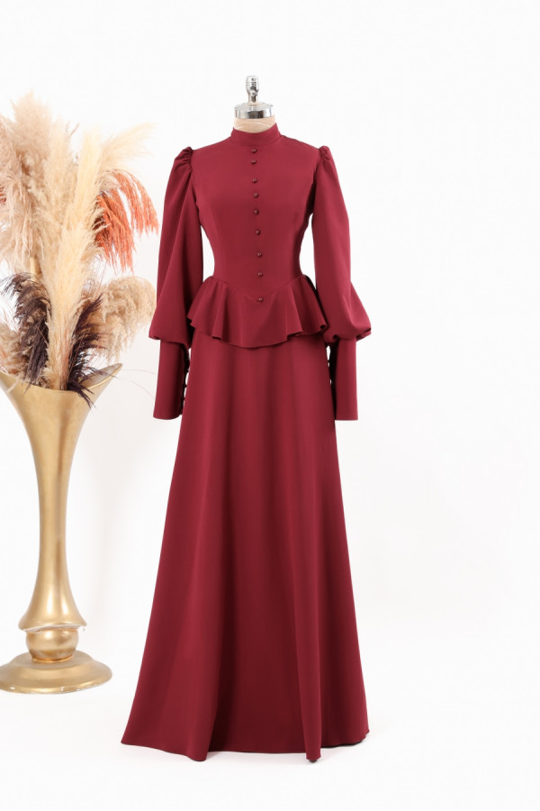 Nevcihan Abiye - Bordo Nevcihan Abiye - Bordo