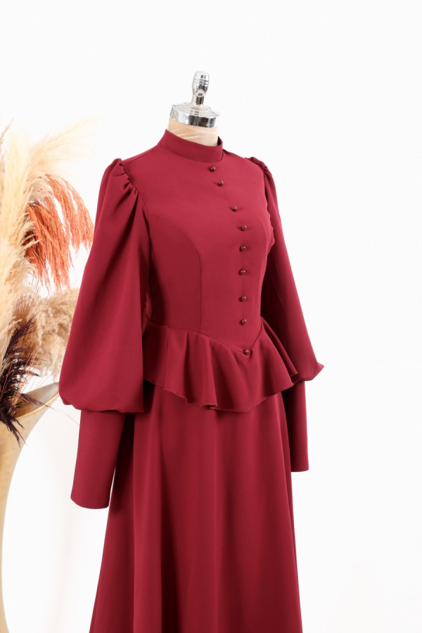 Nevcihan Abiye - Bordo Nevcihan Abiye - Bordo