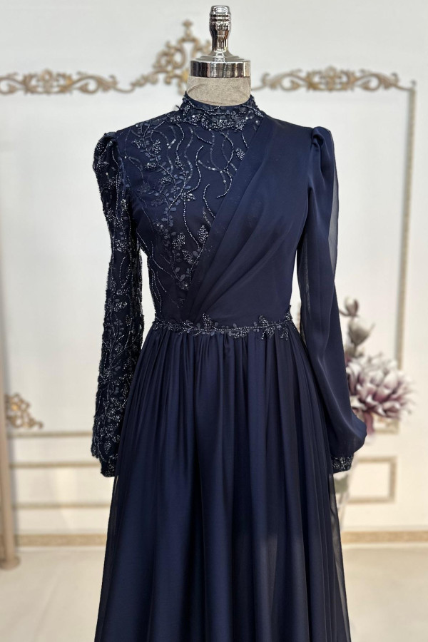 Dilruba Abiye Lacivert