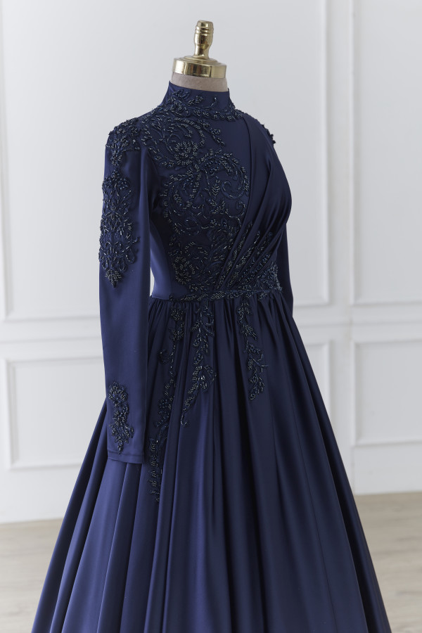 Esila Abiye Lacivert