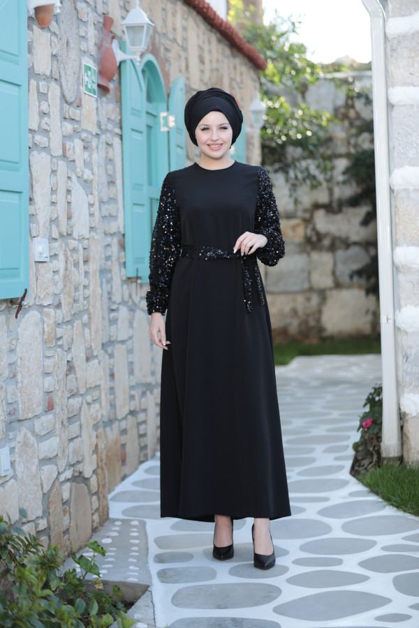 Arya Işıltı Elbise Siyah Arya Işıltı Elbise Siyah