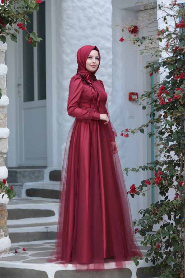 Matmazel Abiye Bordo