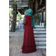 Elfida Elbise Bordo