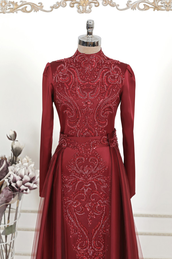 Sahsenem Dress - Claret Red Sahsenem Dress - Claret Red