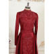 Sahsenem Dress - Claret Red